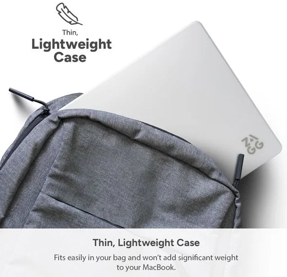 ZAGG - Macbook Pro 13 Inch M2/M1 2022/2020 Hoes - A2338 - Transparant afbeelding 8