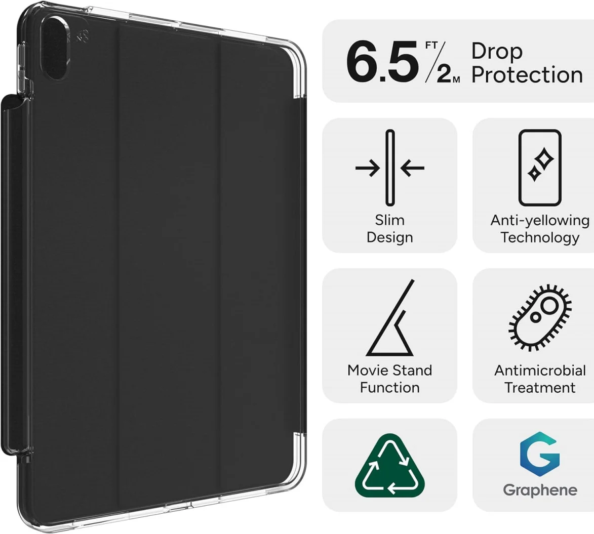 ZAGG Crystal Palace Folio Apple iPad Air 13 (24/25) Hoes Book Case Zwart afbeelding 2