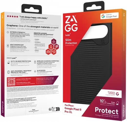 ZAGG Luxe Google Pixel 9 Pro XL Hoesje 3M Valbescherming Zwart afbeelding 11