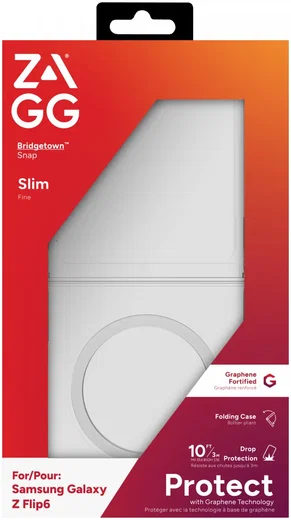 ZAGG Bridgetown Snap Samsung Galaxy Z Flip 6 Hoesje MagSafe Transparant afbeelding 5