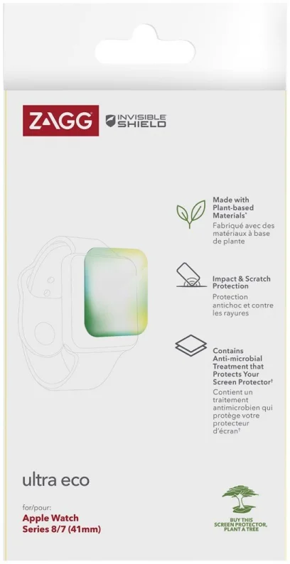 ZAGG InvisibleShield Ultra Eco - Apple Watch 8/7 (41MM) Screen Protector afbeelding 4