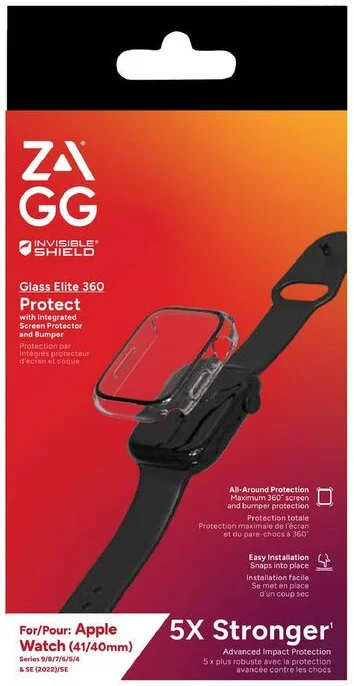 ZAGG InvisibleShield Glass Elite 360 Apple Watch Series 8 / 7 (41mm) Protector afbeelding 3
