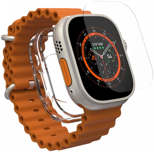 ZAGG Flex 360 Apple Watch Ultra / Ultra 2 Hoesje Full Protect Transparant afbeelding 1