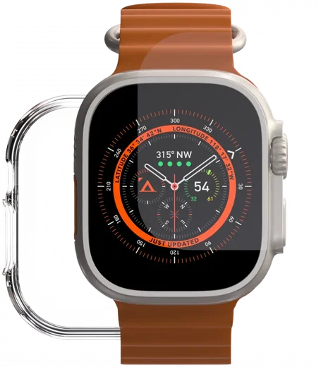 ZAGG Flex 360 Apple Watch Ultra / Ultra 2 Hoesje Full Protect Transparant afbeelding 2