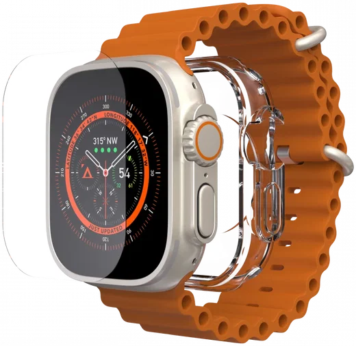 ZAGG Flex 360 Apple Watch Ultra / Ultra 2 Hoesje Full Protect Transparant afbeelding 3