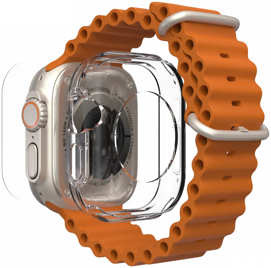 ZAGG Flex 360 Apple Watch Ultra / Ultra 2 Hoesje Full Protect Transparant afbeelding 5