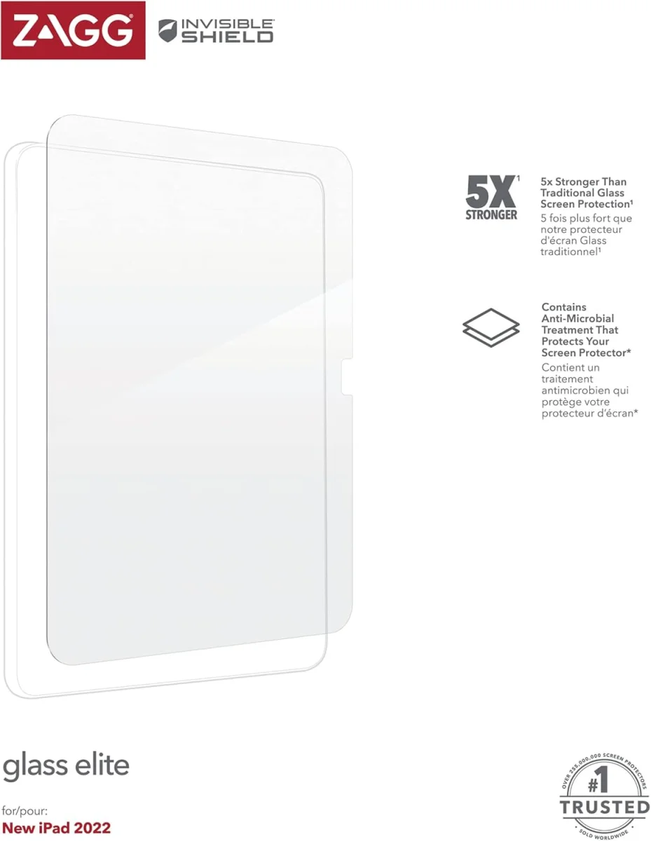 ZAGG InvisibleShield Apple iPad 10.9 (2022) / iPad 11 (2025) Screen Protector afbeelding 5