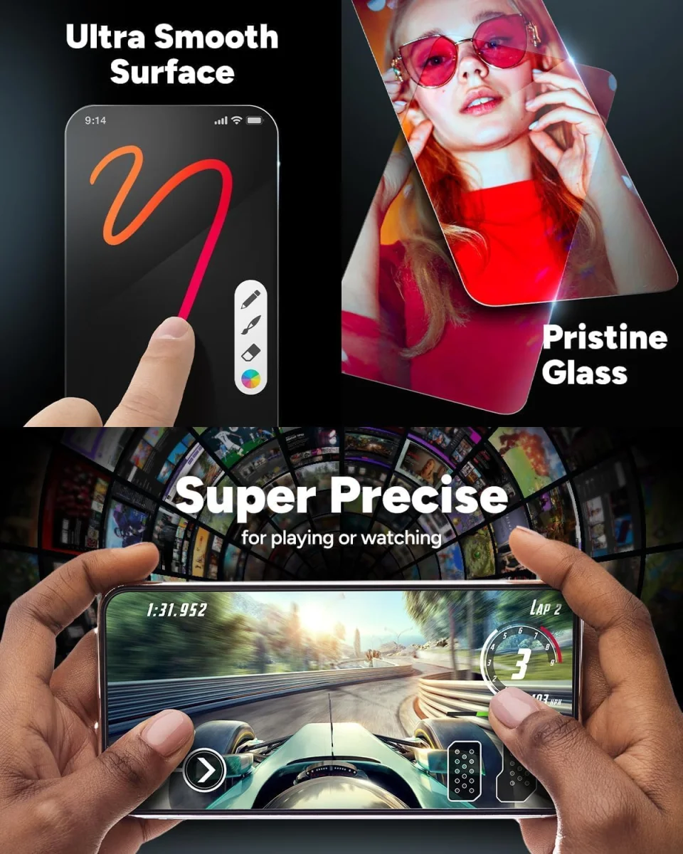ZAGG InvisibleShield Glass Elite Samsung Galaxy Z Flip 6 Camera Protector afbeelding 4