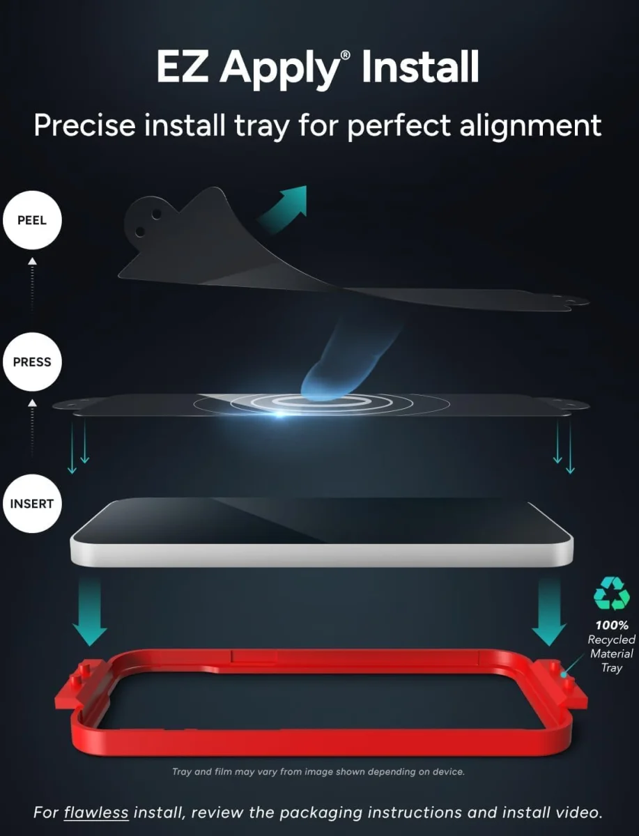 ZAGG InvisibleShield Glass Elite Samsung Galaxy Z Flip 6 Camera Protector afbeelding 5