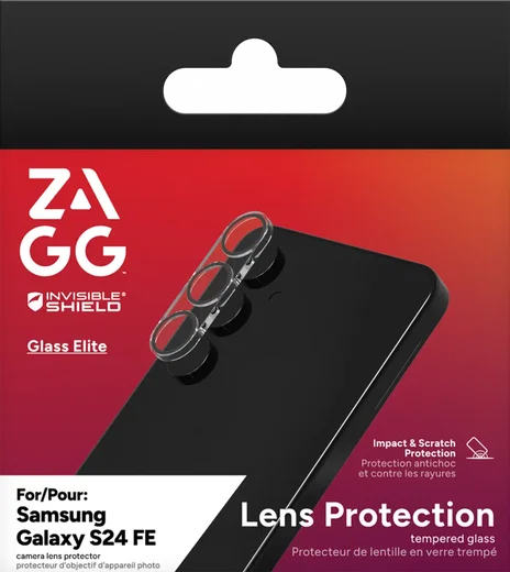 ZAGG InvisibleShield Glass Elite AR Samsung Galaxy S24 FE Camera Protector afbeelding 1