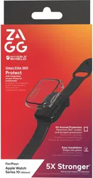 ZAGG Glass Elite 360 Apple Watch 11 / 10 46MM Screen Protector + Bumper afbeelding