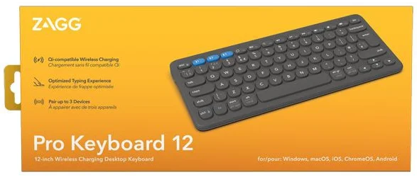 ZAGG Pro Keyboard 12 Bluetooth Toetsenbord Draadloos Oplaadbaar 12 inch Grijs afbeelding 13