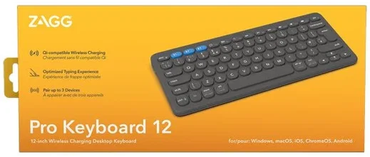 ZAGG Pro Keyboard 12 Bluetooth Toetsenbord Draadloos Oplaadbaar 12 inch Grijs afbeelding 13