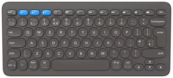 ZAGG Pro Keyboard 12 Bluetooth Toetsenbord Draadloos Oplaadbaar 12 inch Grijs afbeelding 2