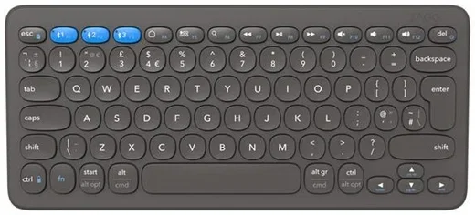 ZAGG Pro Keyboard 12 Bluetooth Toetsenbord Draadloos Oplaadbaar 12 inch Grijs afbeelding 2