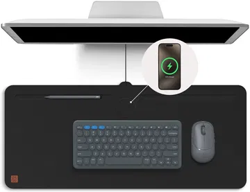 ZAGG Muismat voor Bureau/Kantoor met Draadloze Oplader 10W Zwart