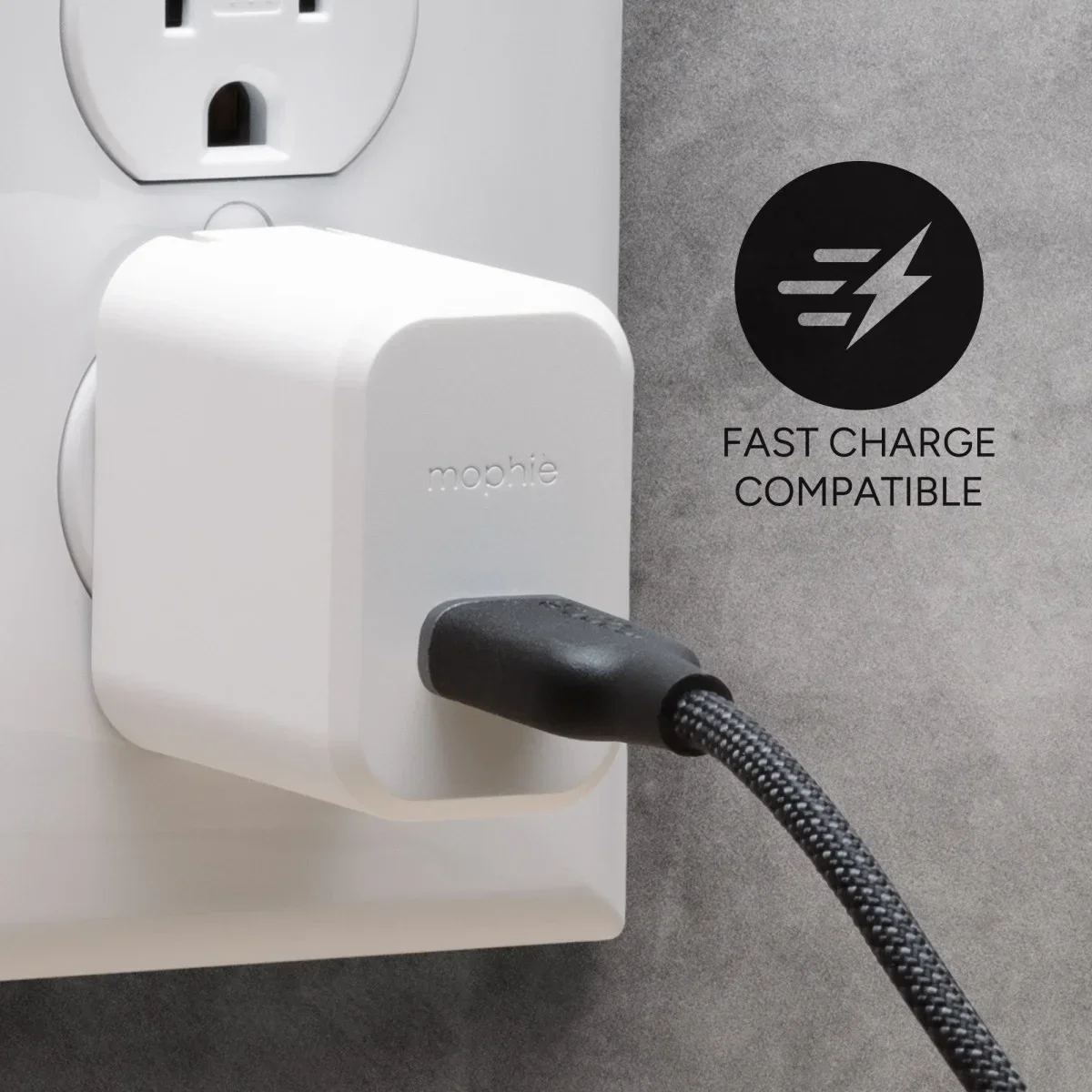 Mophie Charge Stream USB-C naar Lightning Kabel 60W Power Delivery 1M Wit afbeelding 6