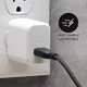 Mophie Charge Stream USB-C naar Lightning Kabel 60W Power Delivery 1M Wit afbeelding 6