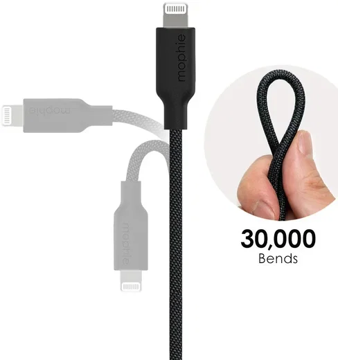 Mophie Charge Stream USB-C naar Lightning Kabel 60W Power Delivery 1M Wit afbeelding 7