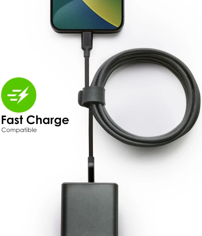 Mophie Charge Stream USB-C naar Lightning Kabel 60W Power Delivery 1M Wit afbeelding 8