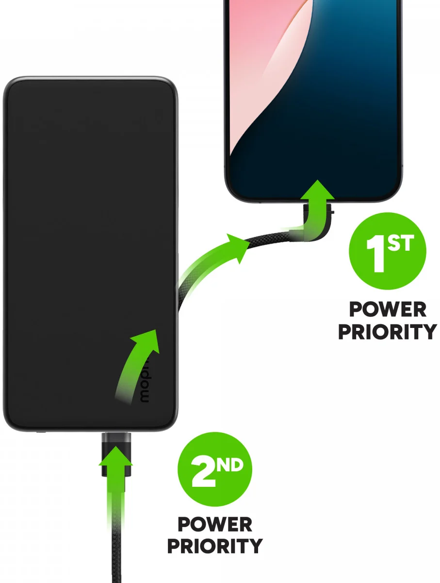 Mophie Powerstation Plus 10.000 mAh Powerbank met USB-C en Lightning Kabel afbeelding 10
