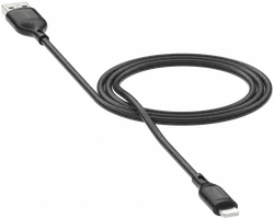 Mophie Essentials USB-A naar Lightning Kabel 12W 2 Meter Zwart afbeelding