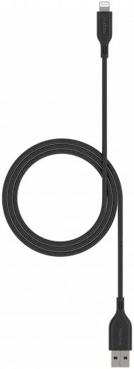 Mophie Essentials USB-A naar Lightning Kabel 12W 2 Meter Zwart afbeelding 2