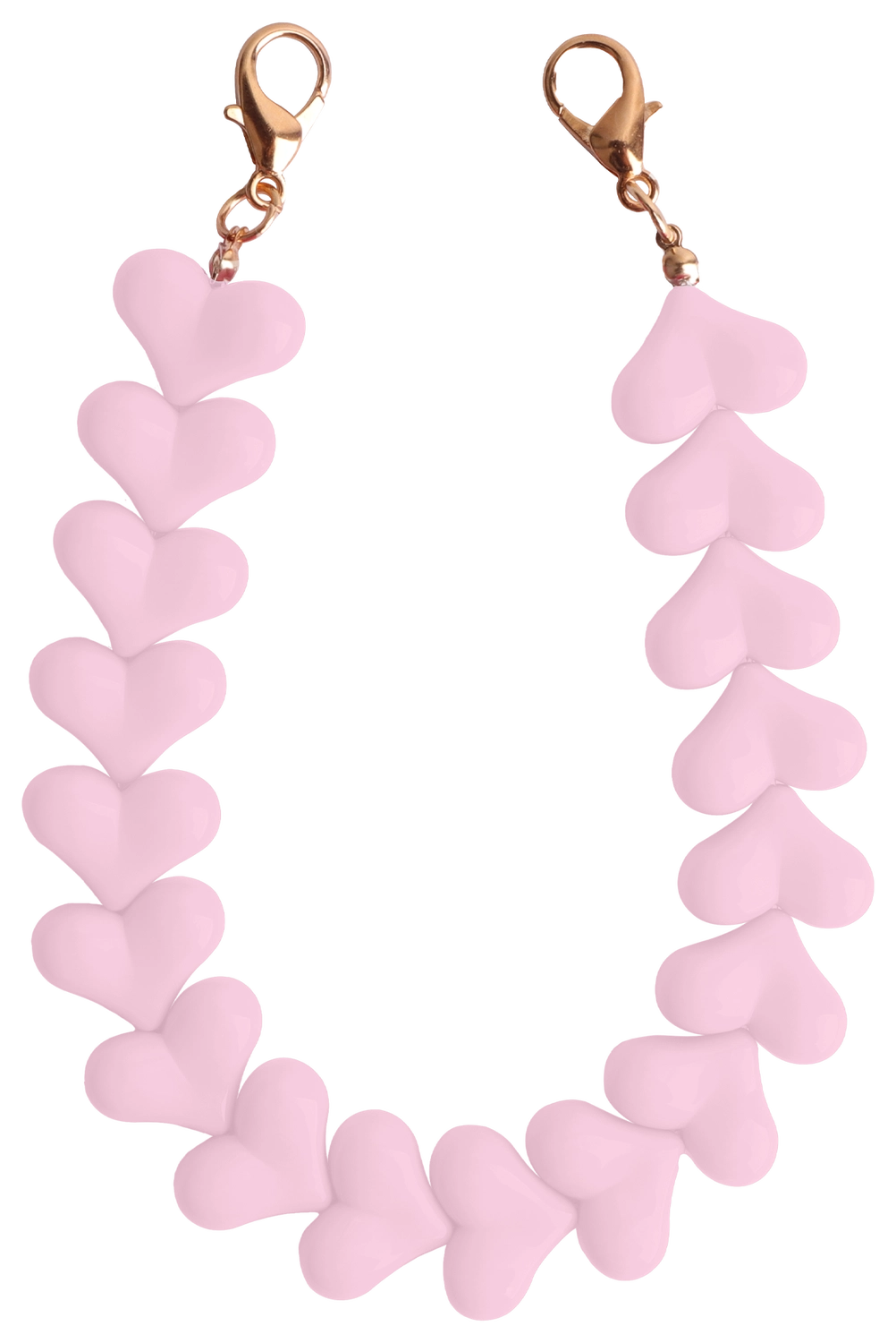 HappyCase Mykonos Universele Hartjes Armband Telefoonkoord (30CM) Roze afbeelding 1