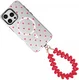 HappyCase Mykonos Universele Hartjes Armband Telefoonkoord (30CM) Rood afbeelding 12