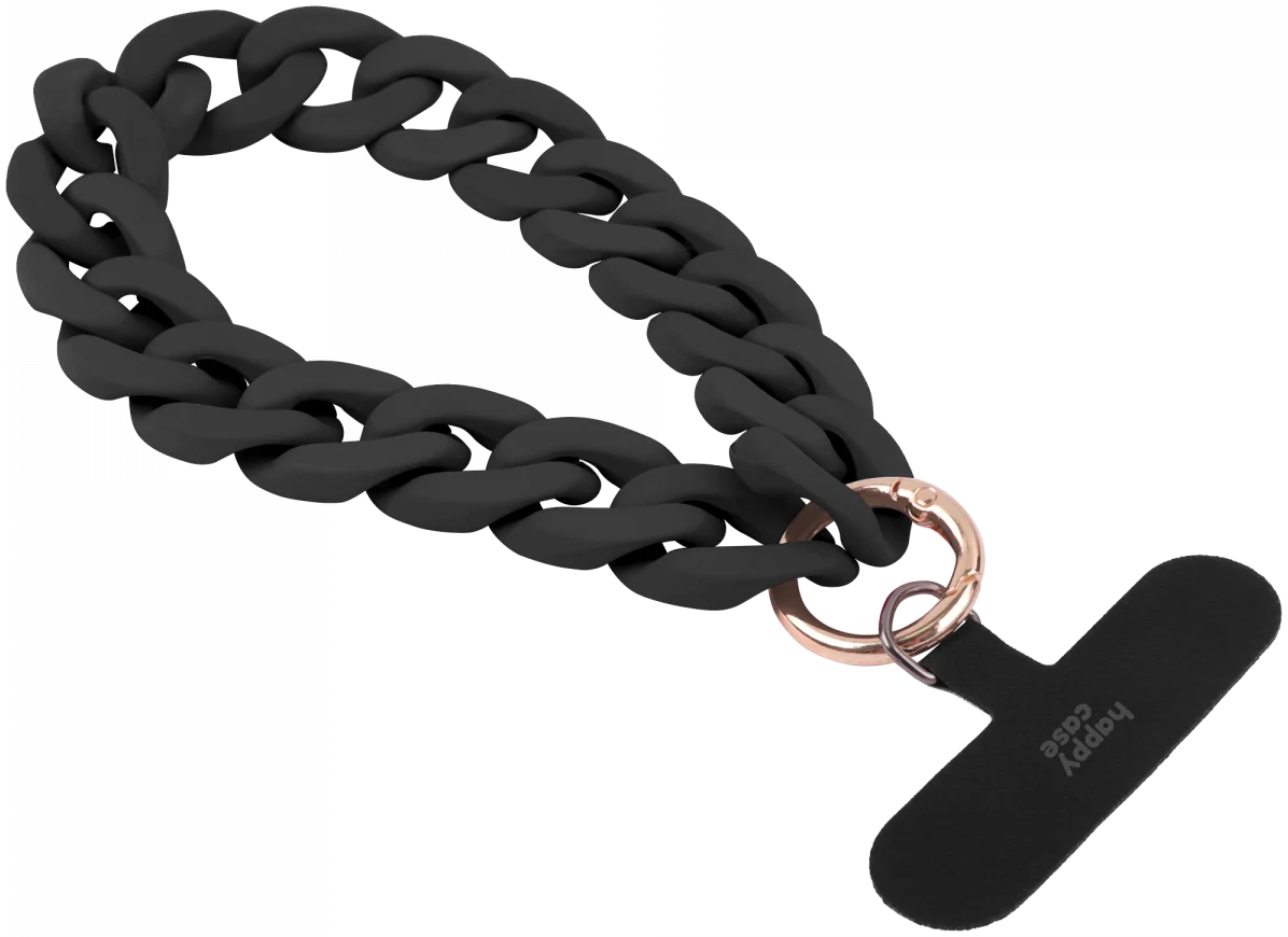 HappyCase Madeira Universele Ketting Armband Telefoonkoord (30CM) Zwart afbeelding 11