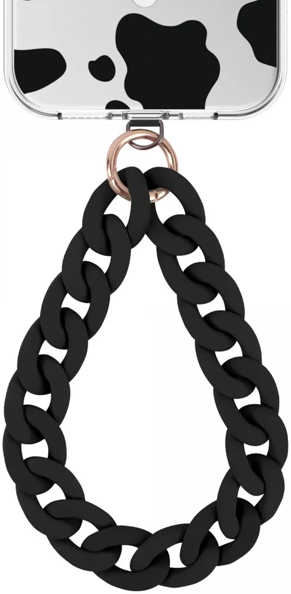 HappyCase Madeira Universele Ketting Armband Telefoonkoord (30CM) Zwart afbeelding 1