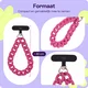 HappyCase Madeira Universele Ketting Armband Telefoonkoord (30CM) Roze afbeelding 3