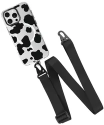 HappyCase Elba Universeel / Verstelbaar Keycord Telefoonkoord (120CM) Zwart afbeelding