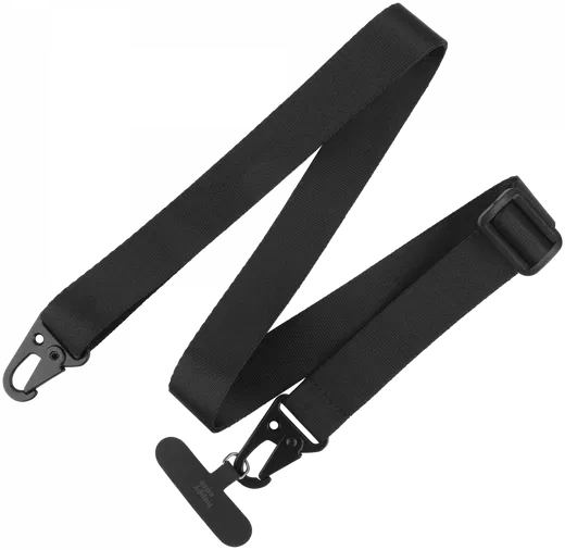 HappyCase Elba Universeel / Verstelbaar Keycord Telefoonkoord (120CM) Zwart afbeelding 15