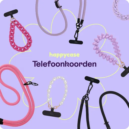 HappyCase Madeira Universele Crossbody Ketting Telefoonkoord (120CM) Paars afbeelding 6