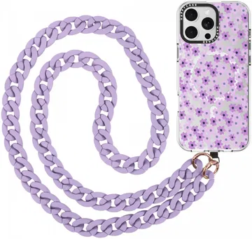 HappyCase Madeira Universele Crossbody Ketting Telefoonkoord (120CM) Paars
