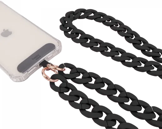 HappyCase Madeira Universele Crossbody Ketting Telefoonkoord (120CM) Zwart afbeelding 9
