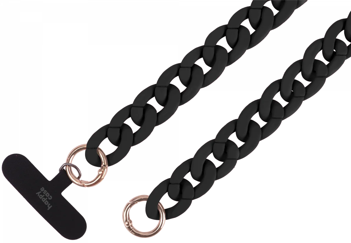 HappyCase Madeira Universele Crossbody Ketting Telefoonkoord (120CM) Zwart afbeelding 10