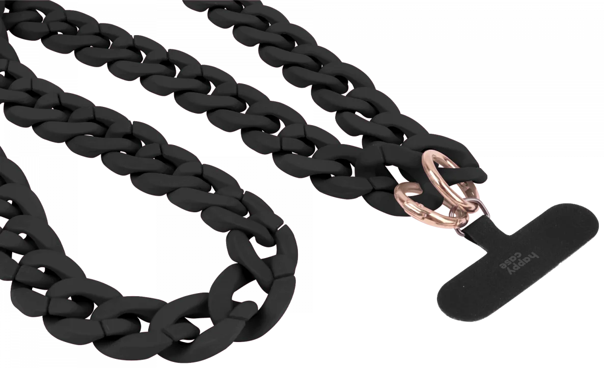 HappyCase Madeira Universele Crossbody Ketting Telefoonkoord (120CM) Zwart afbeelding 12