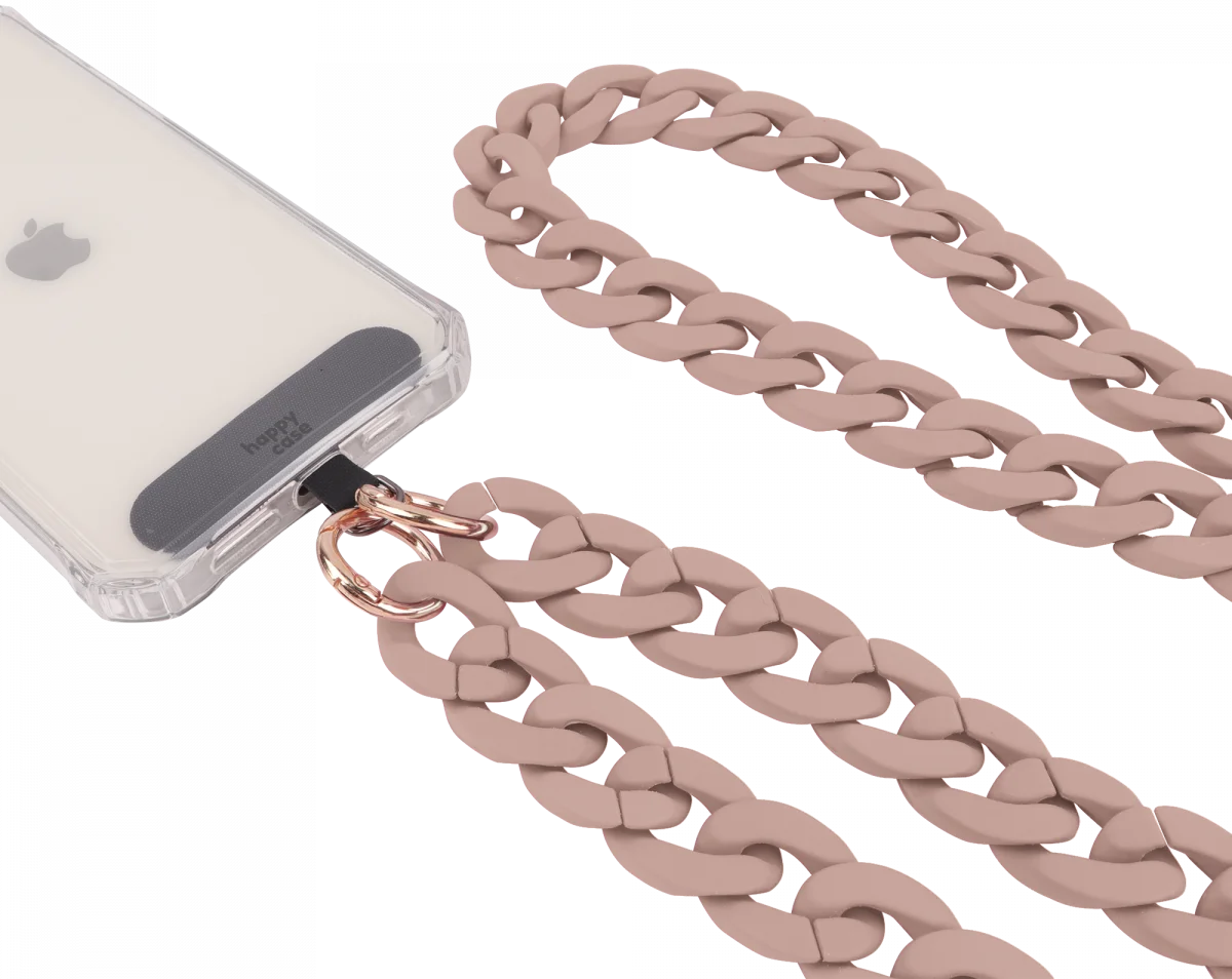 HappyCase Madeira Universele Crossbody Ketting Telefoonkoord (120CM) Beige afbeelding 9