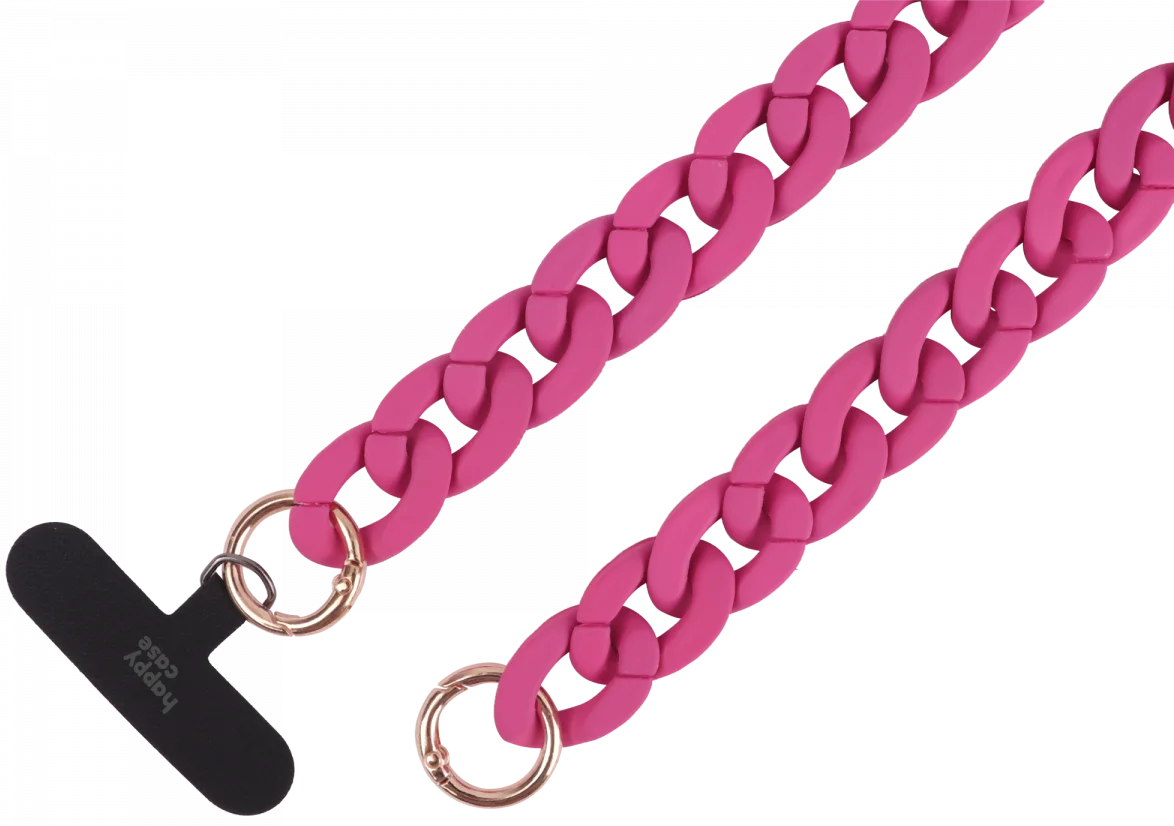 HappyCase Madeira Universele Crossbody Ketting Telefoonkoord (120CM) Roze afbeelding 10