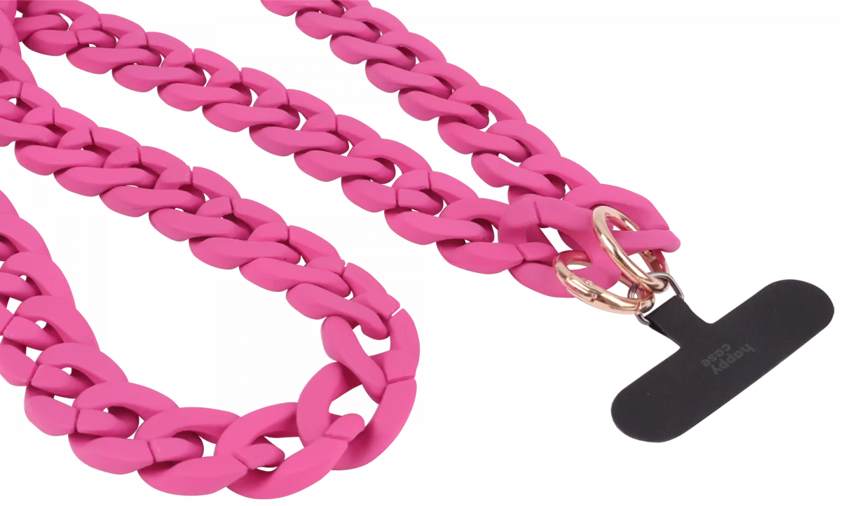 HappyCase Madeira Universele Crossbody Ketting Telefoonkoord (120CM) Roze afbeelding 12