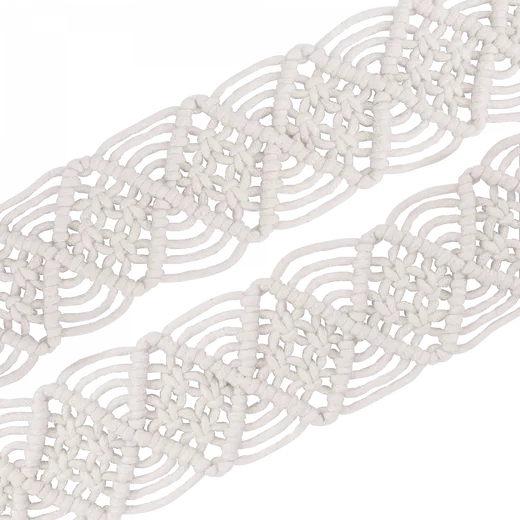 HappyCase Ibiza Universeel Stoffen Crossbody Telefoonkoord (120CM) Wit afbeelding 12