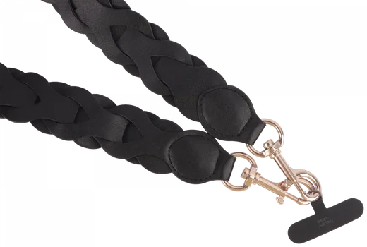 HappyCase Zanzibar Universeel Leren Riem Telefoonkoord (120CM) Zwart afbeelding 11