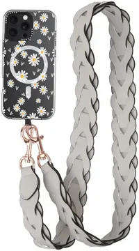 HappyCase Zanzibar Universeel Leren Riem Telefoonkoord (120CM) Beige