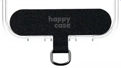 HappyCase Universele Nylon Pad / Houder voor Bevestiging Telefoonkoorden Zwart afbeelding