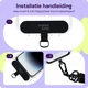 HappyCase Universele Nylon Pad / Houder voor Bevestiging Telefoonkoorden Zwart afbeelding 2