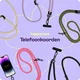 HappyCase Universele Nylon Pad / Houder voor Bevestiging Telefoonkoorden Zwart afbeelding 4