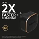 Duracell 12W Wall Fit USB-A Adapter Telefoon/Tablet Oplader 2.4A Zwart afbeelding 3