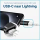 Lightning naar USB - C Adapter 60W voor iPhone 15 / 16 Serie Zwart afbeelding 2